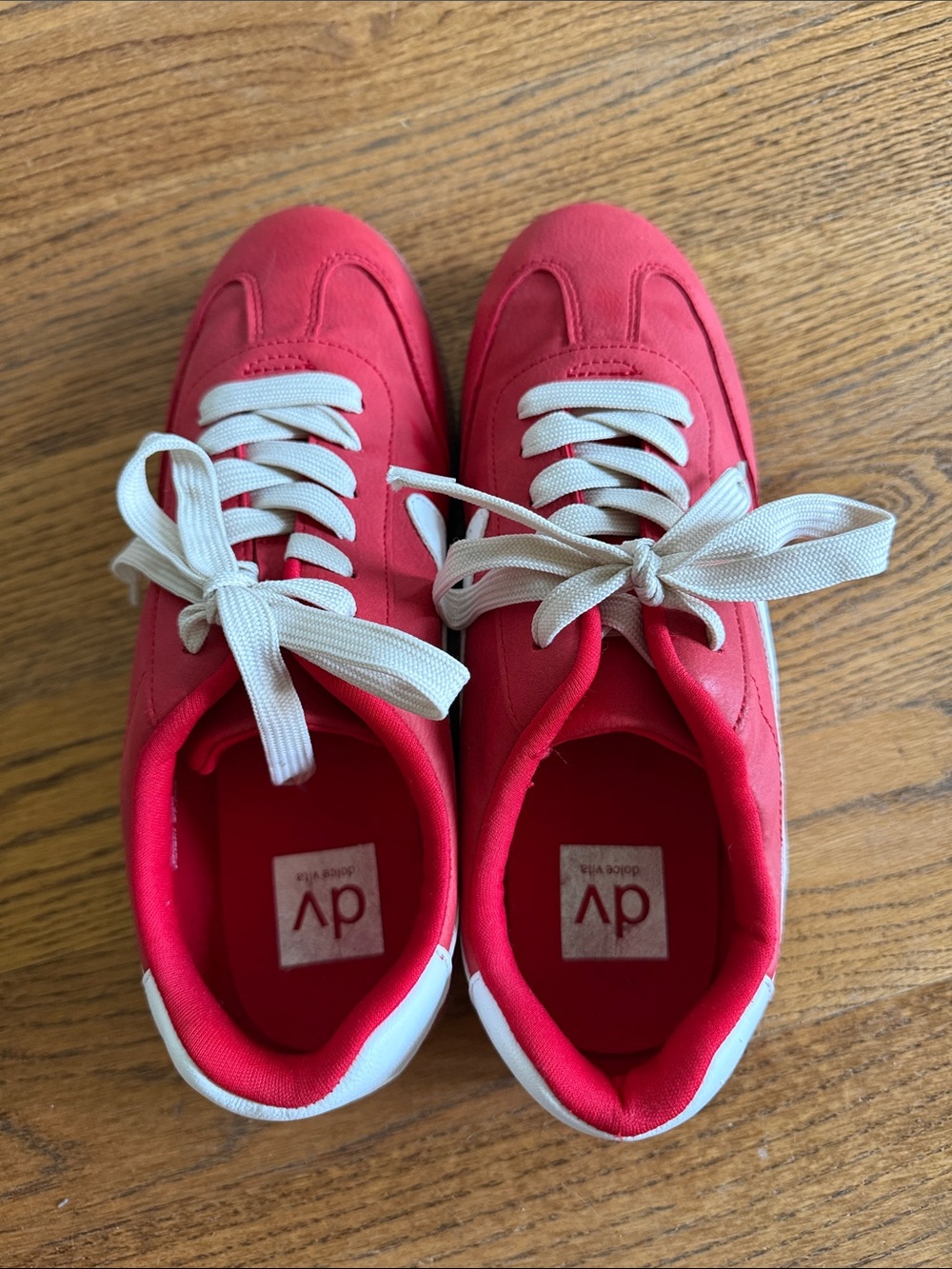 Dolce Vita Red and White Athletic Sneakers - Picture 3 of 7